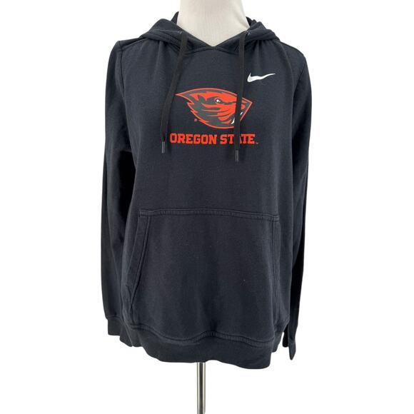 Nike Women's Black Oregon State Beavers Hoodie Sweatshirt Size Medium - Picture 1 of 6